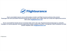 Tablet Screenshot of flightsurance.com